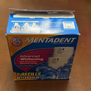 Vintage Mentadent Advanced Whitening Toothpaste Refills - Refreshing Mint